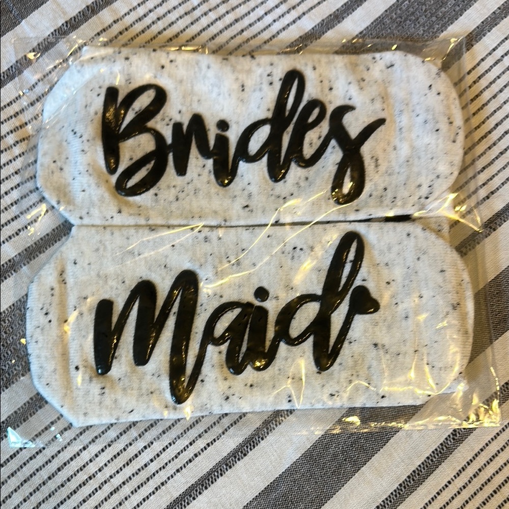 Bridesmaid Socks  in white